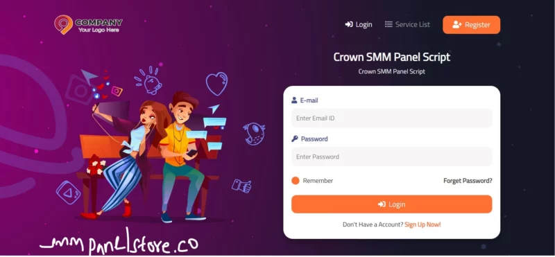 Crown SMM Panel Script