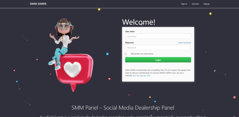 SIMPA SMM Panel Script