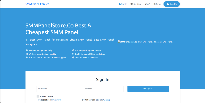 Bluelash SMM Perfect Panel